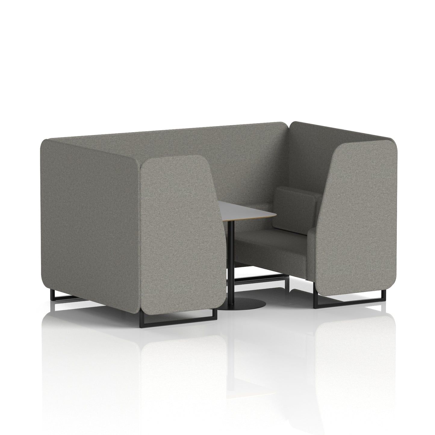 Brixworth Booth With Grey Table In Single Tone (Part 1)