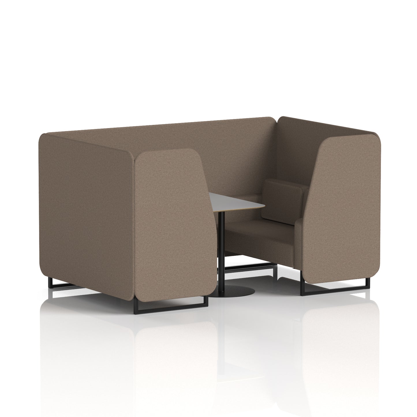 Brixworth Booth With Grey Table In Single Tone (Part 1)