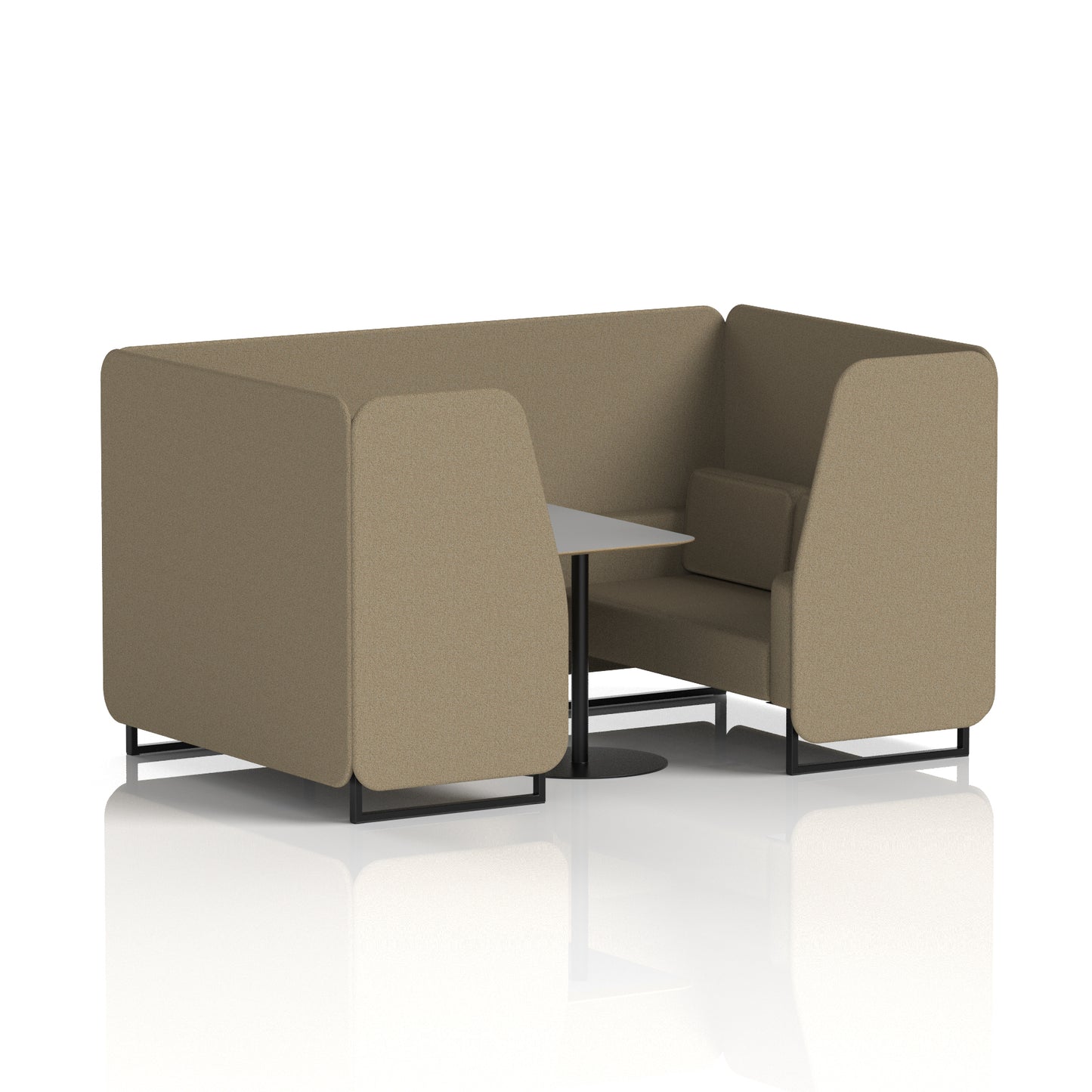 Brixworth Booth With Grey Table In Single Tone (Part 1)