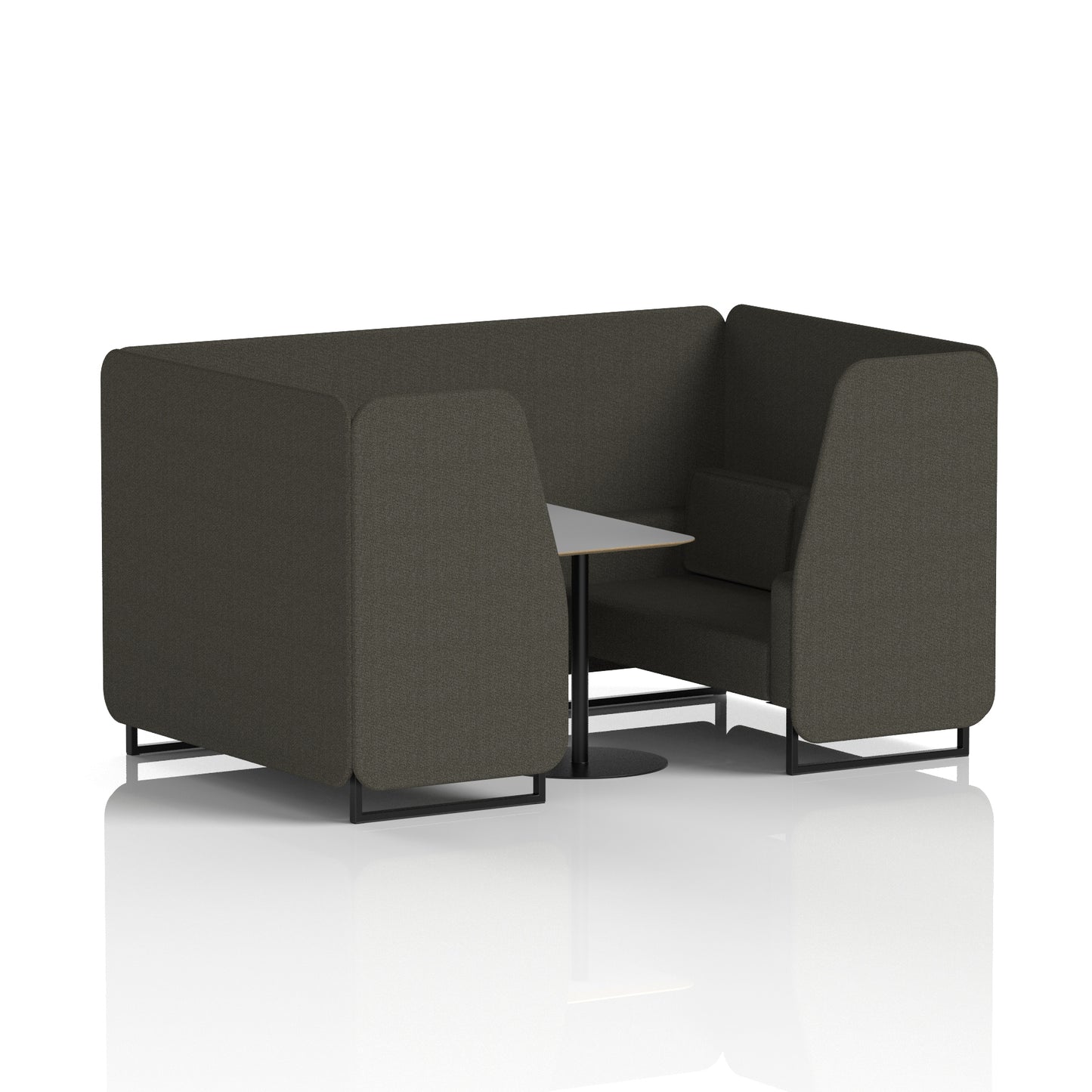 Brixworth Booth With Grey Table In Single Tone (Part 1)