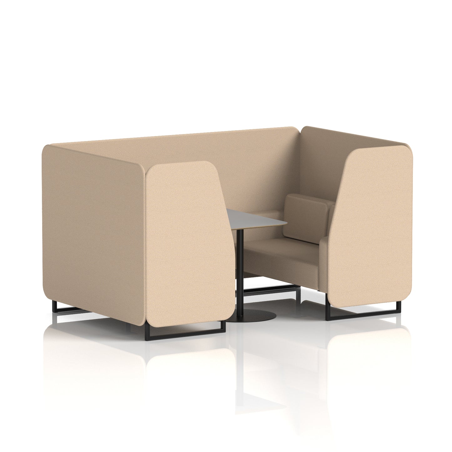 Brixworth Booth With Grey Table In Single Tone (Part 1)