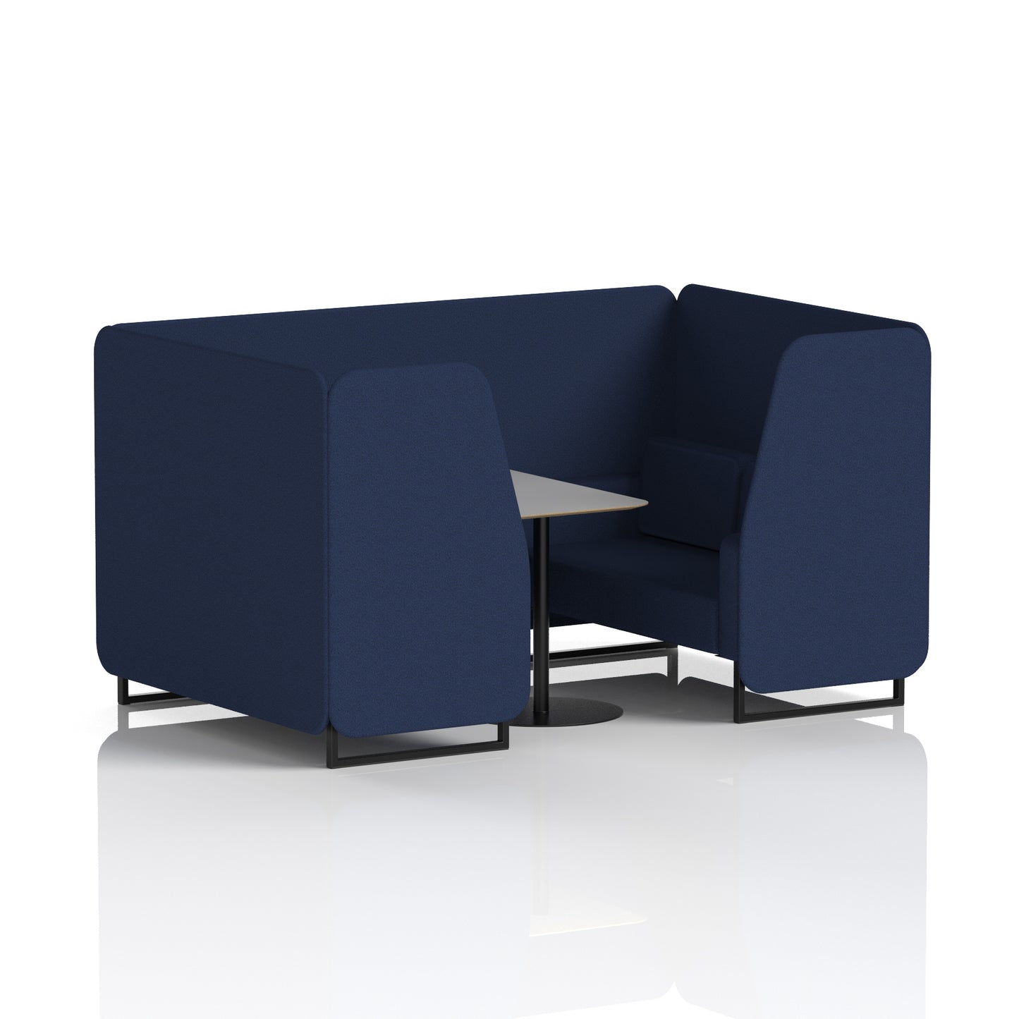 Brixworth Booth With Grey Table In Single Tone (Part 1)