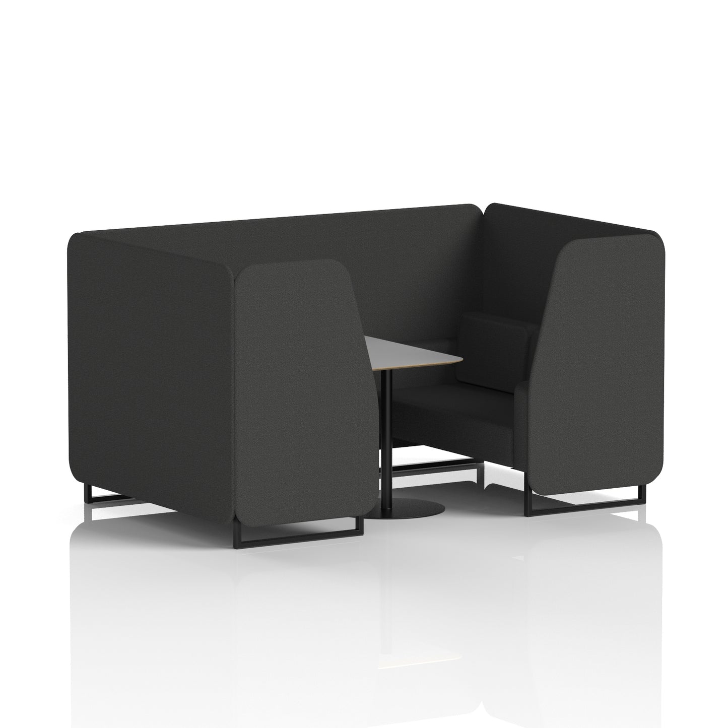 Brixworth Booth With Grey Table In Single Tone (Part 1)