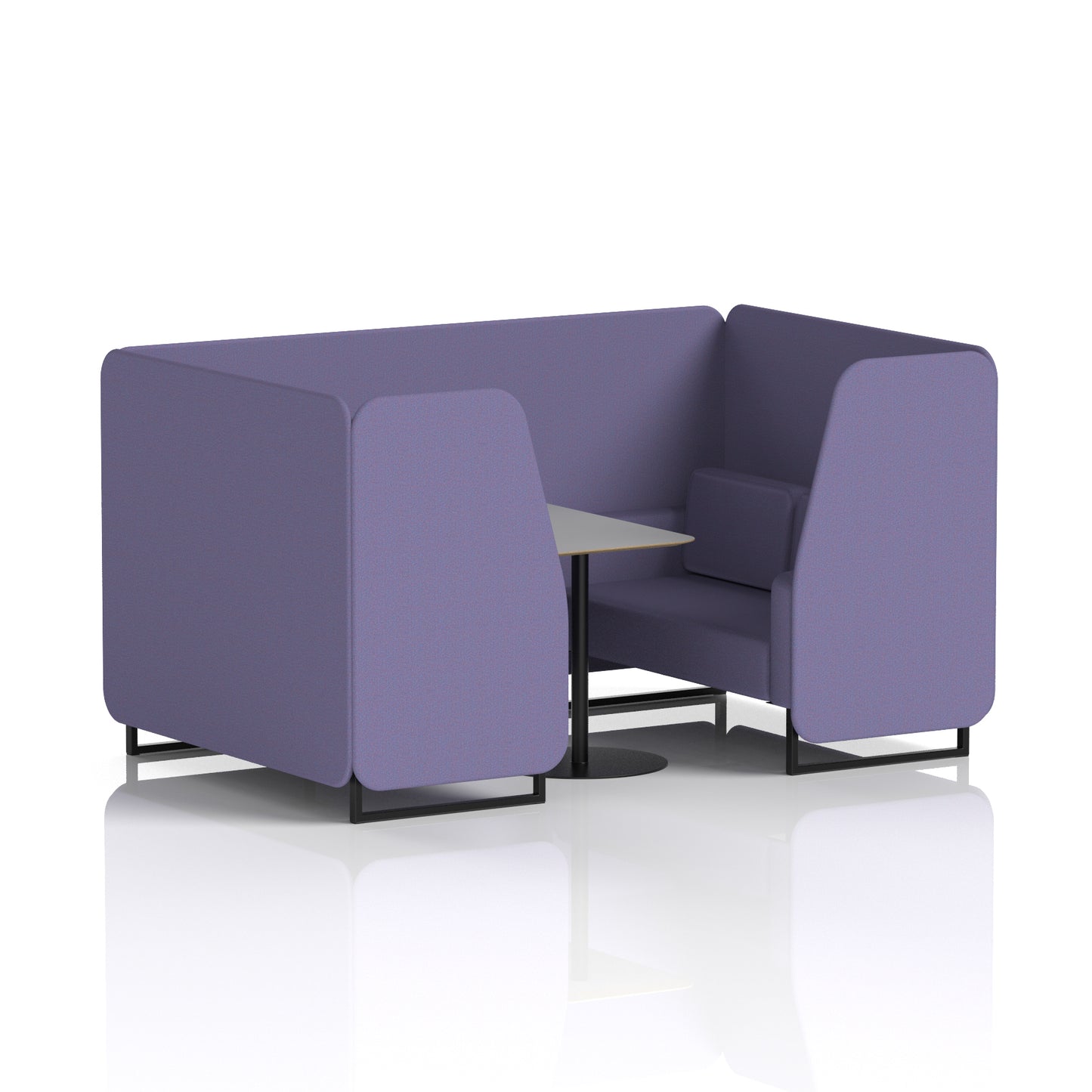 Brixworth Booth With Grey Table In Single Tone (Part 1)