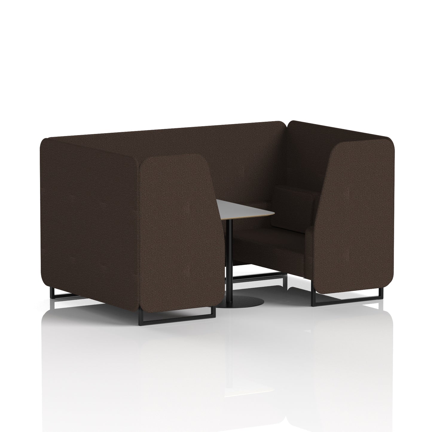 Brixworth Booth With Grey Table In Single Tone (Part 1)