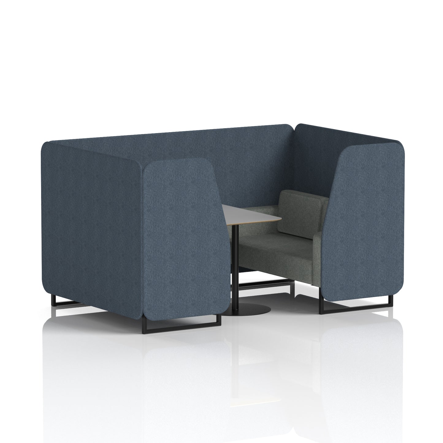 Brixworth Booth With Grey Table In Two Tone (Part 1)