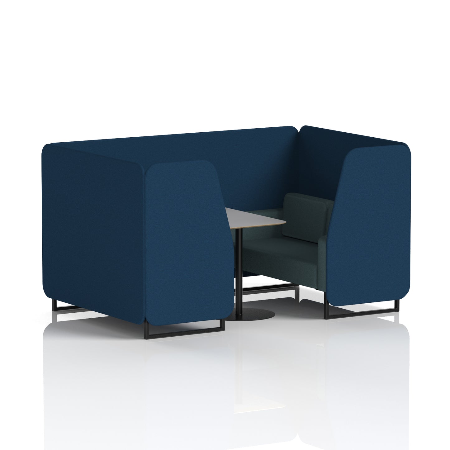 Brixworth Booth With Grey Table In Two Tone (Part 1)