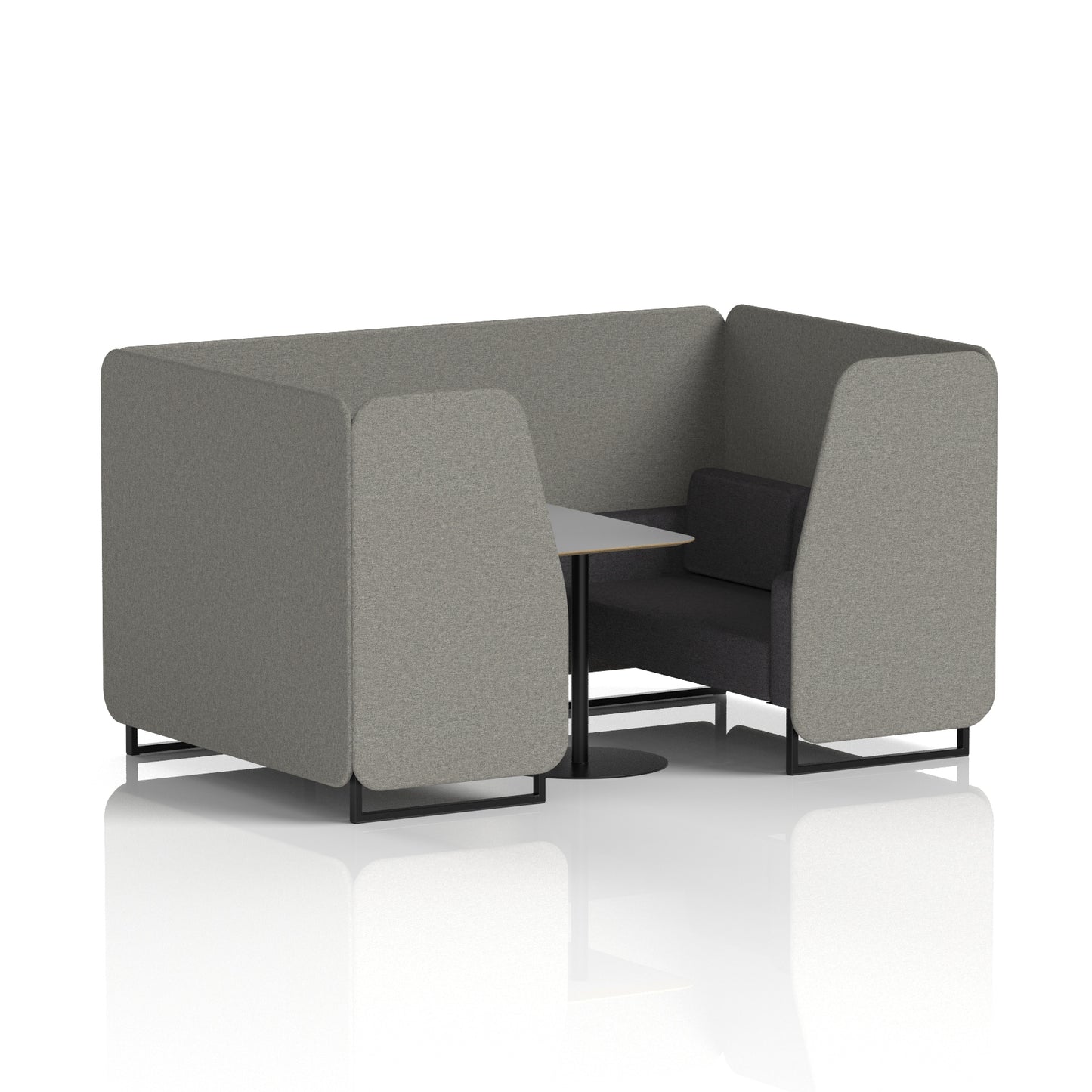 Brixworth Booth With Grey Table In Two Tone (Part 1)