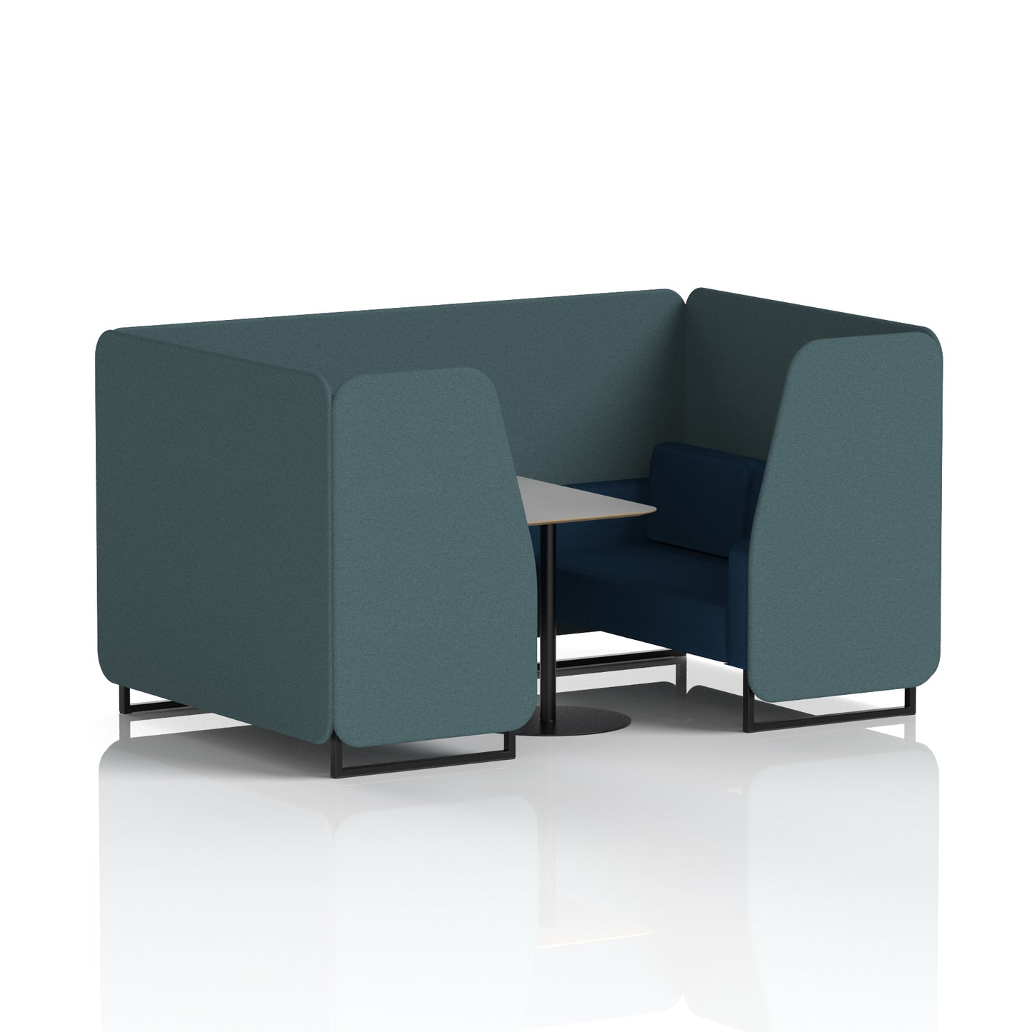 Brixworth Booth With Grey Table In Two Tone (Part 1)
