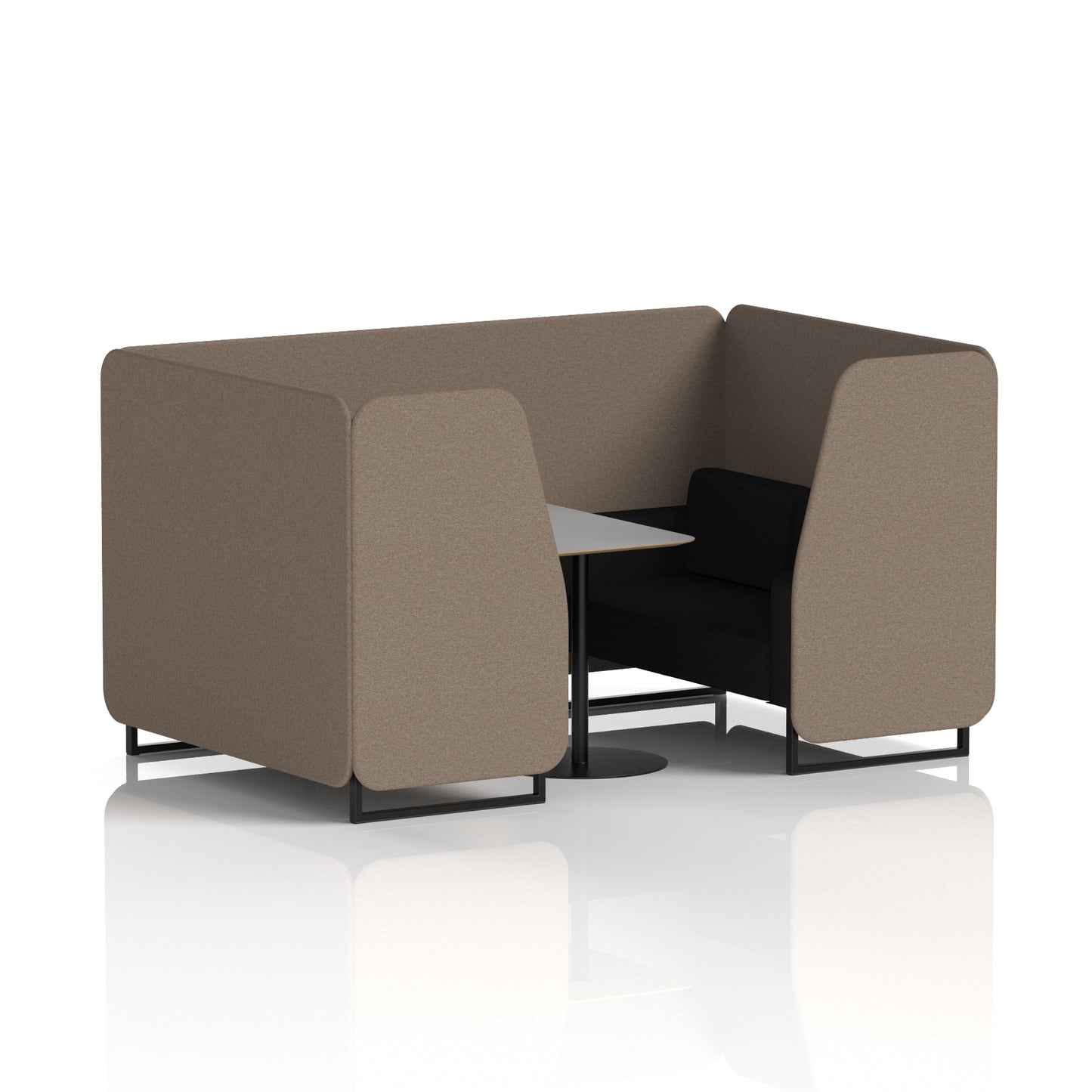 Brixworth Booth With Grey Table In Two Tone (Part 1)