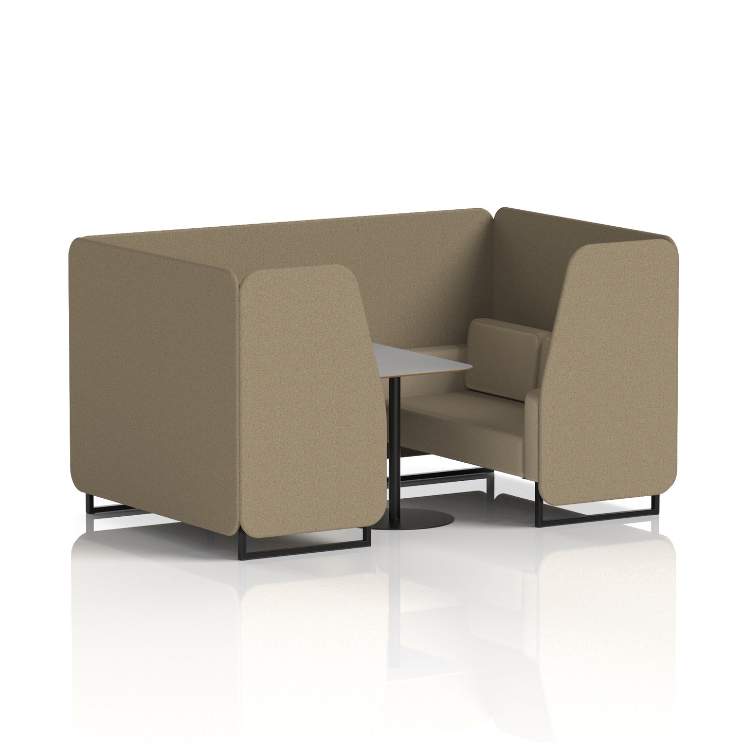 Brixworth Booth With Grey Table In Two Tone (Part 1)