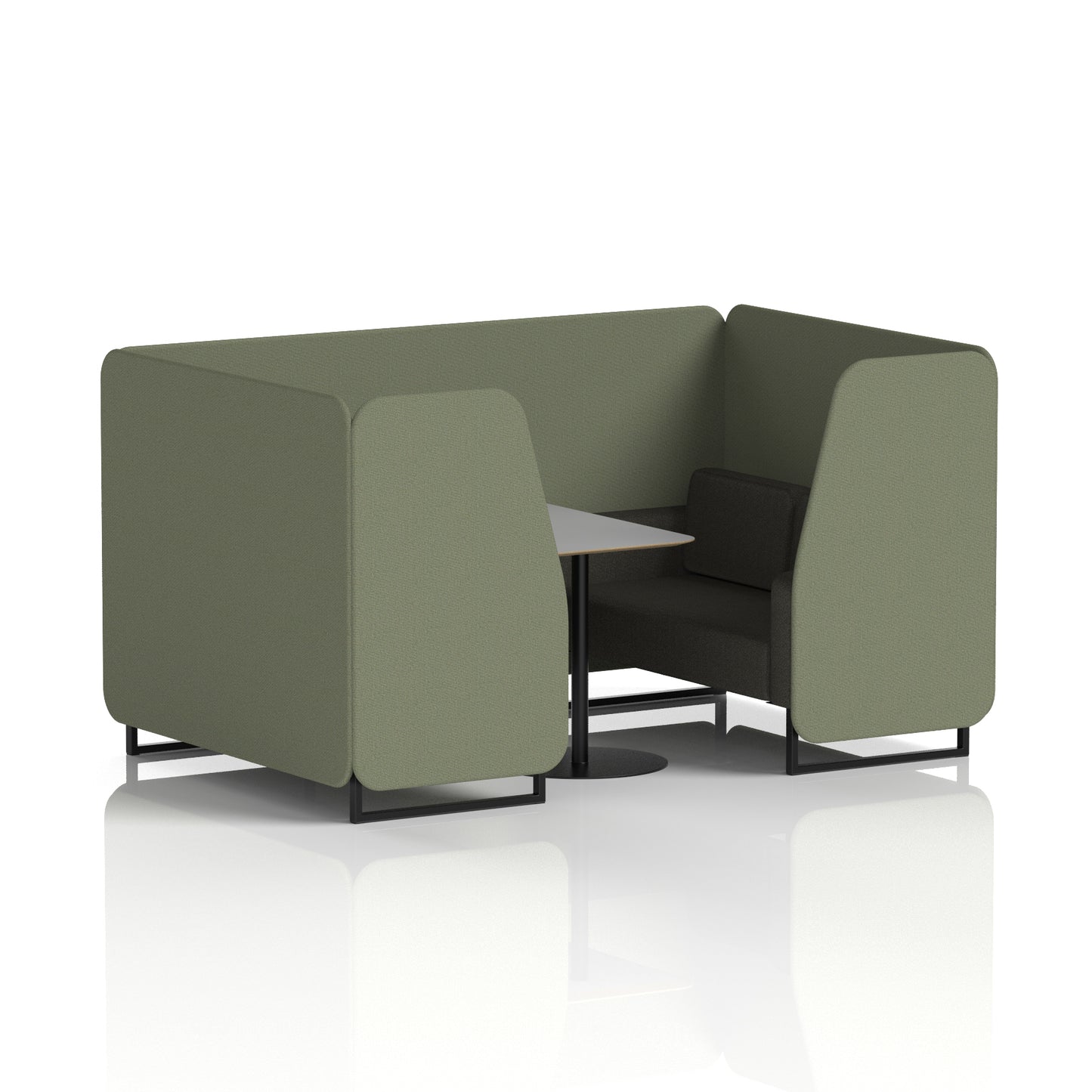 Brixworth Booth With Grey Table In Two Tone (Part 1)