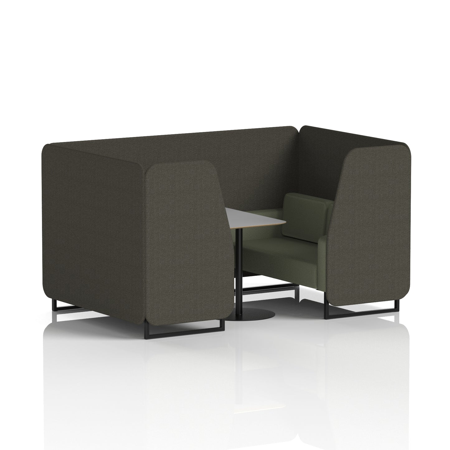 Brixworth Booth With Grey Table In Two Tone (Part 1)