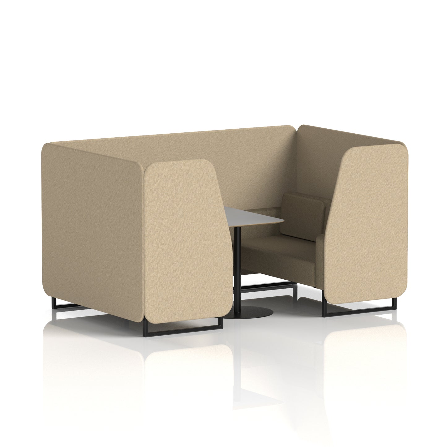 Brixworth Booth With Grey Table In Two Tone (Part 1)