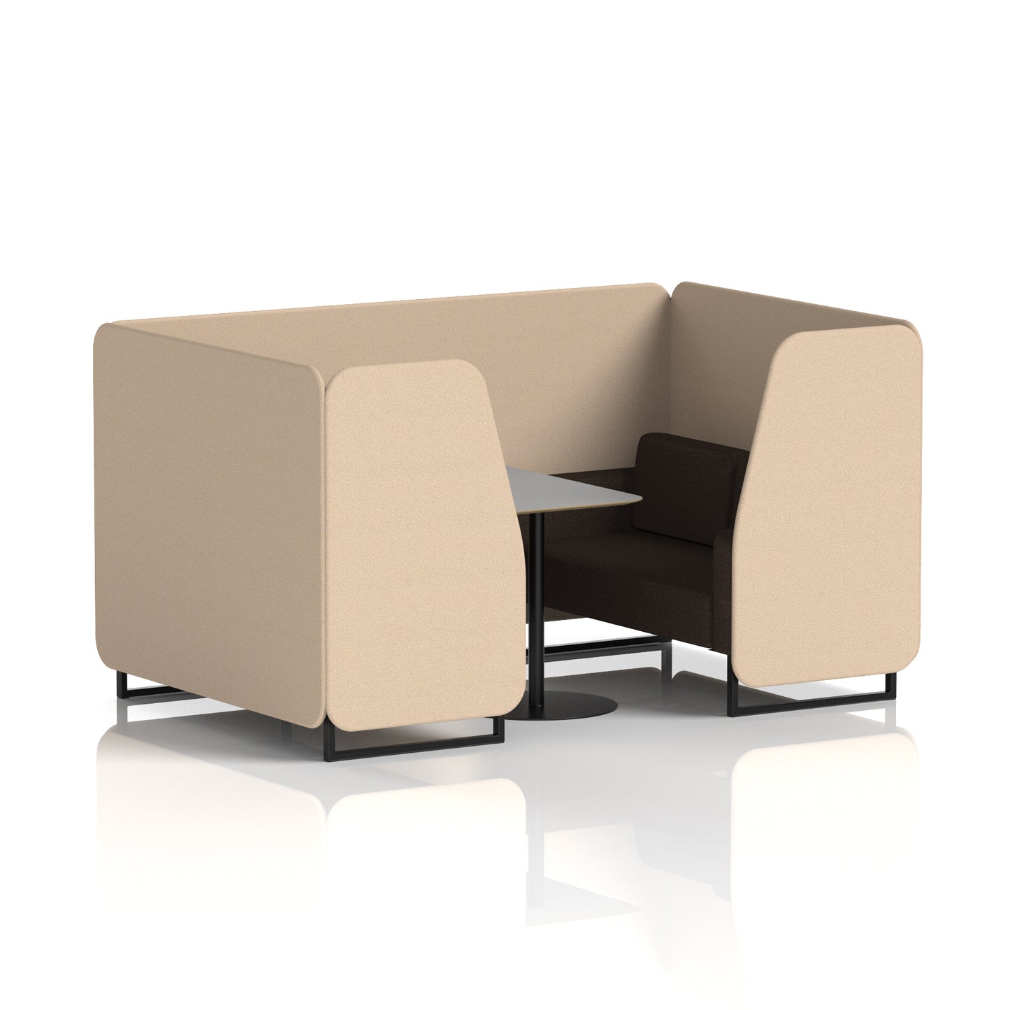 Brixworth Booth With Grey Table In Two Tone (Part 1)