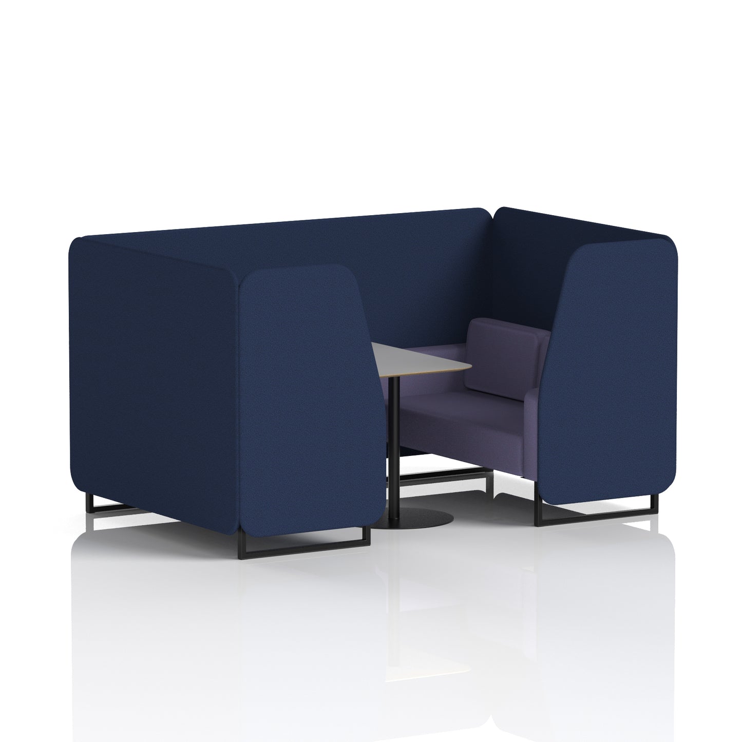 Brixworth Booth With Grey Table In Two Tone (Part 1)