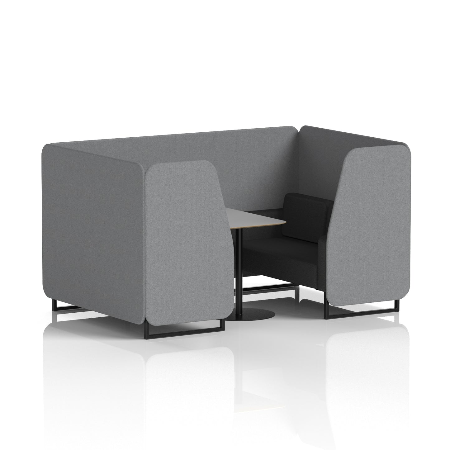 Brixworth Booth With Grey Table In Two Tone (Part 1)