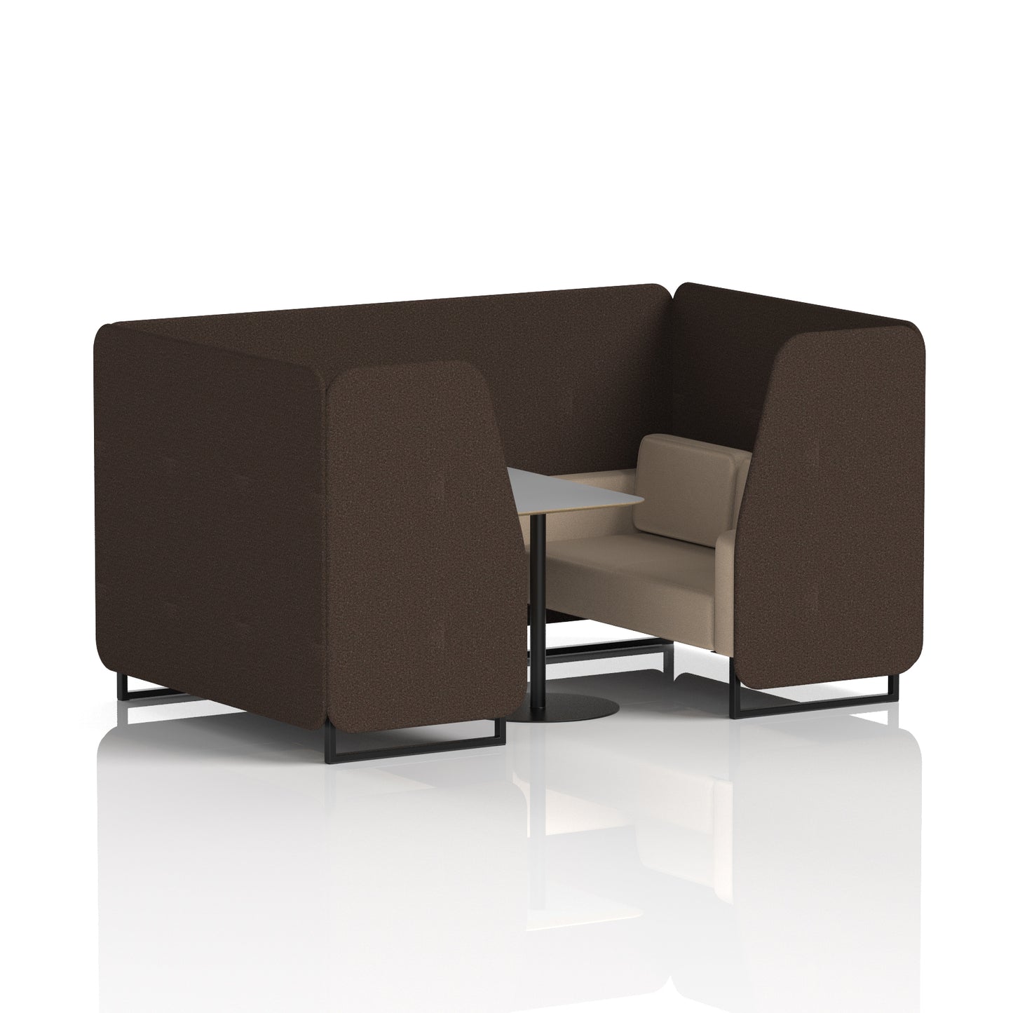 Brixworth Booth With Grey Table In Two Tone (Part 1)