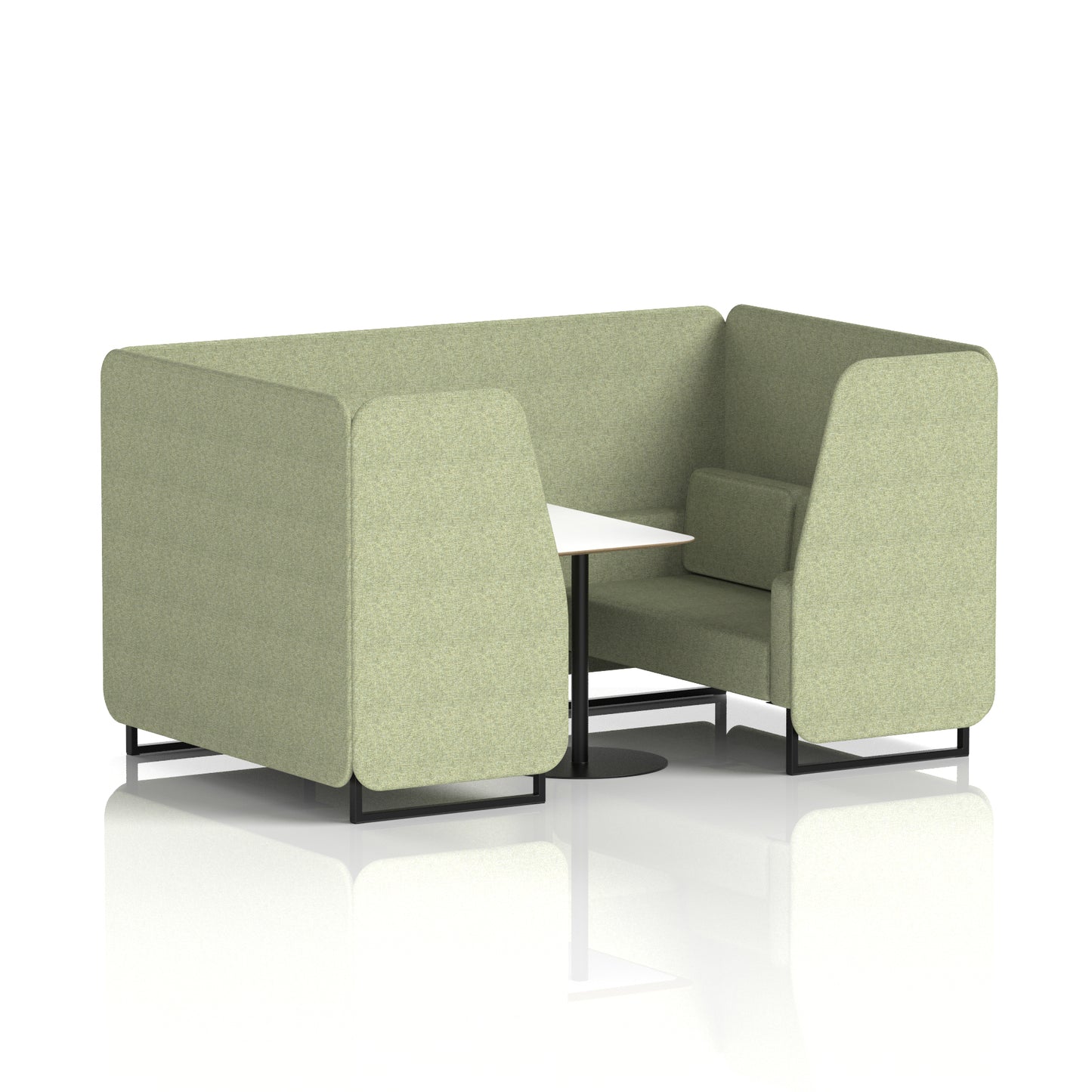 Brixworth Booth With White Table In Single Tone (Part 1)