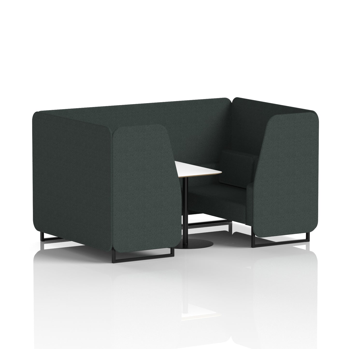Brixworth Booth With White Table In Single Tone (Part 1)
