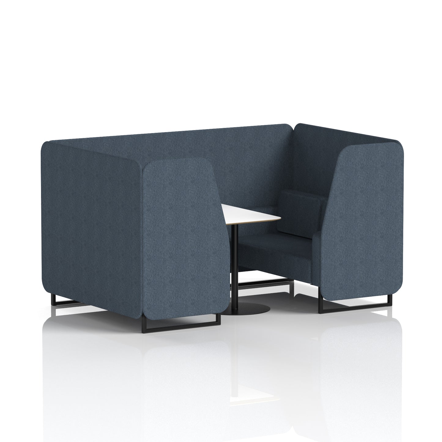 Brixworth Booth With White Table In Single Tone (Part 1)