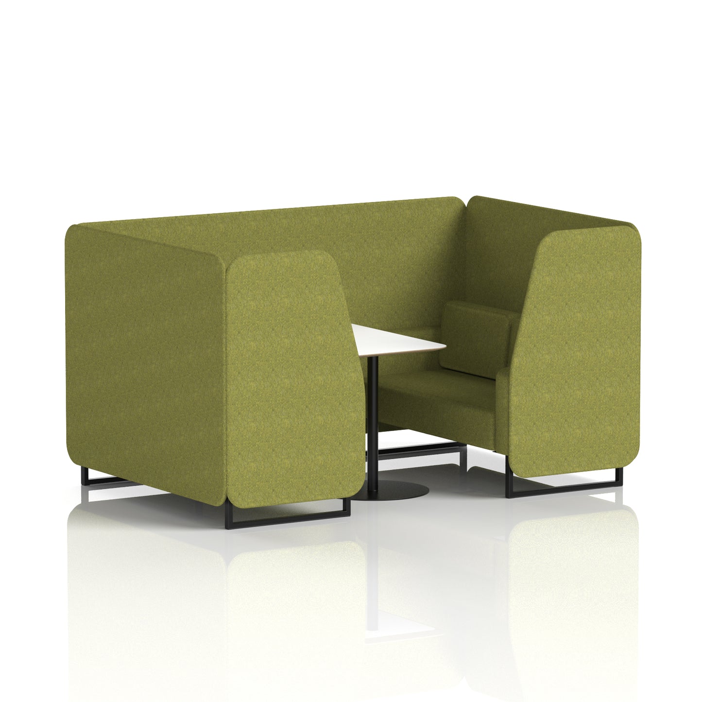 Brixworth Booth With White Table In Single Tone (Part 1)