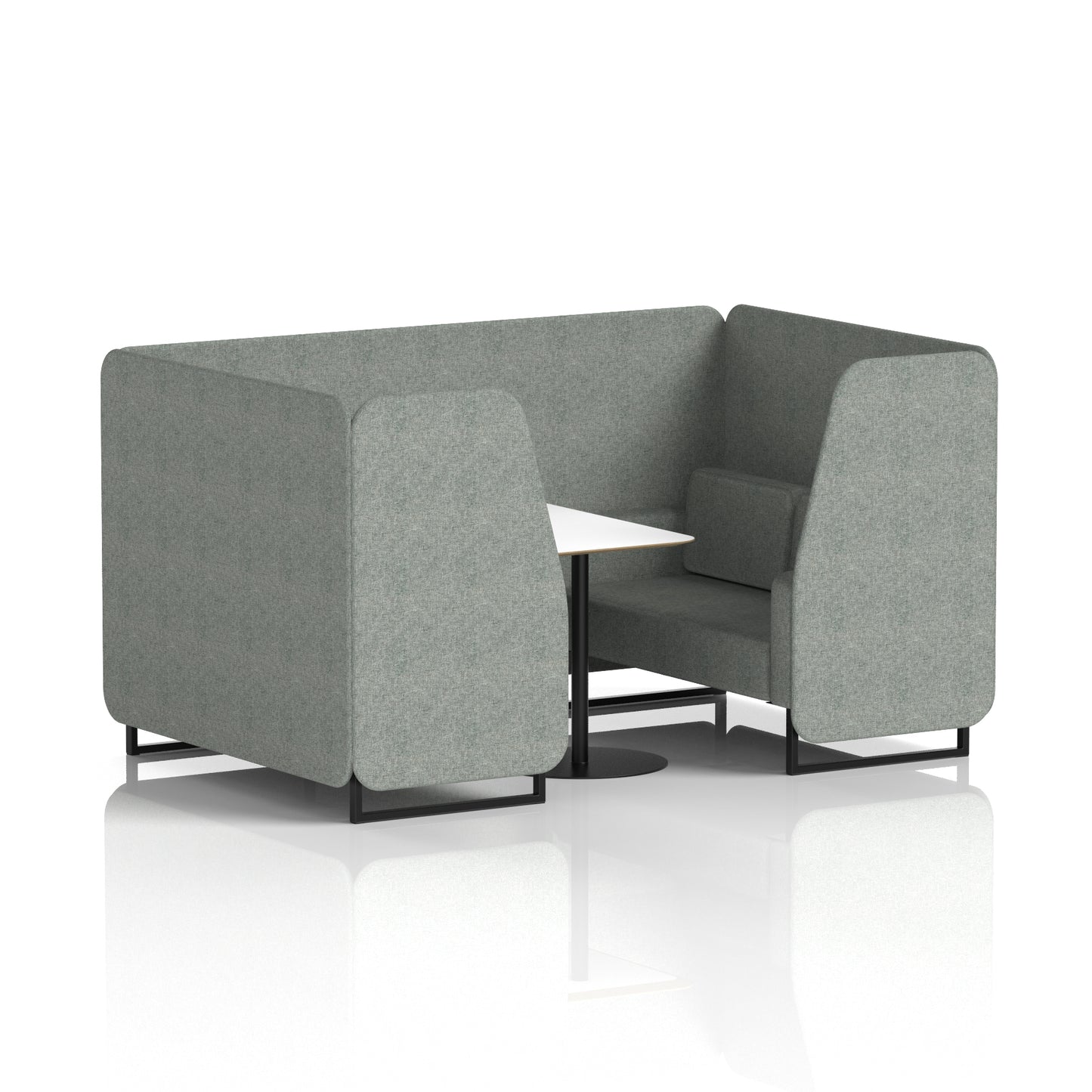 Brixworth Booth With White Table In Single Tone (Part 1)