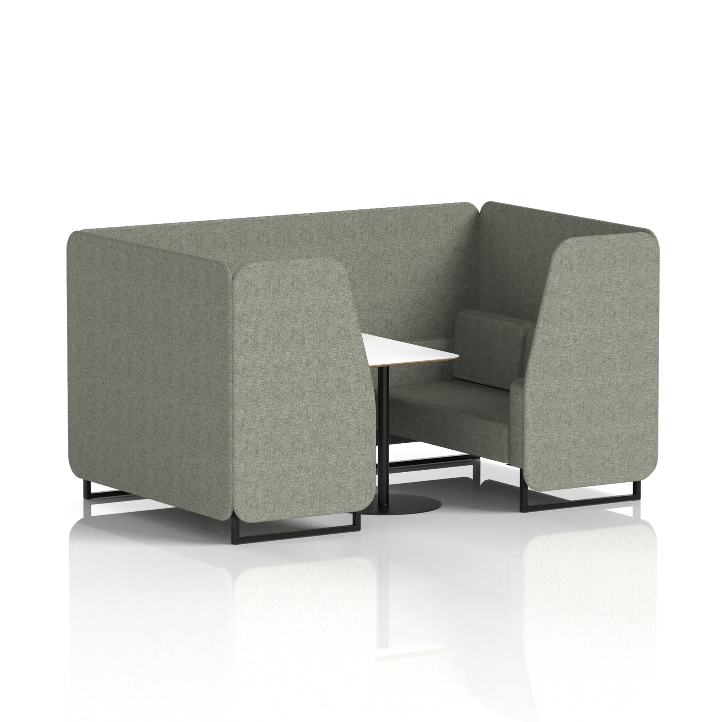 Brixworth Booth With White Table In Single Tone (Part 1)