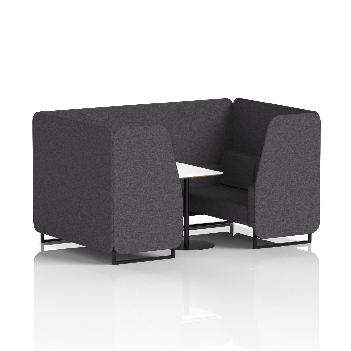 Brixworth Booth With White Table In Single Tone (Part 1)
