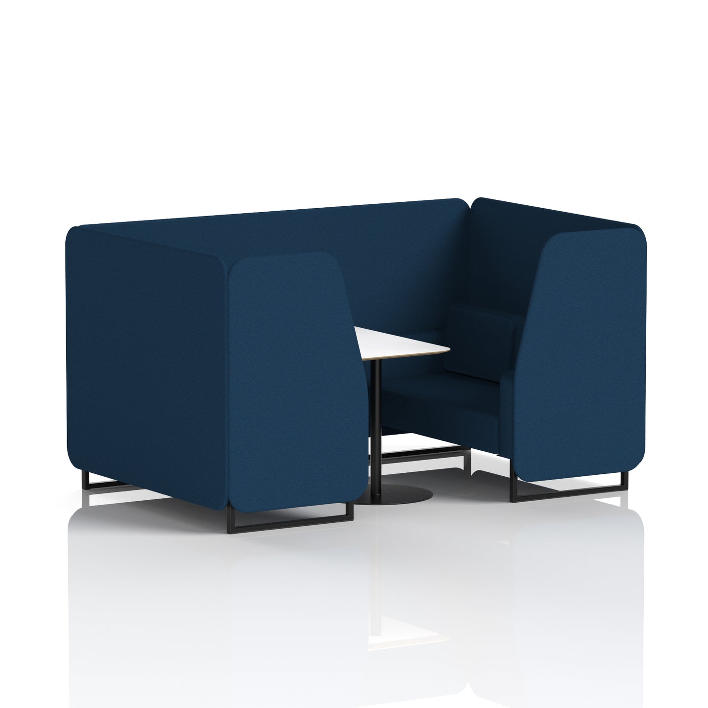 Brixworth Booth With White Table In Single Tone (Part 1)