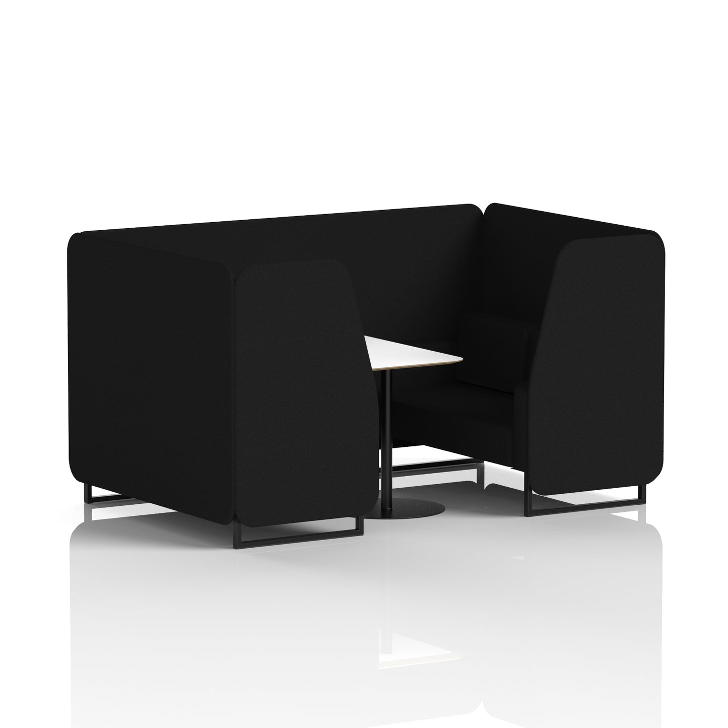 Brixworth Booth With White Table In Single Tone (Part 1)