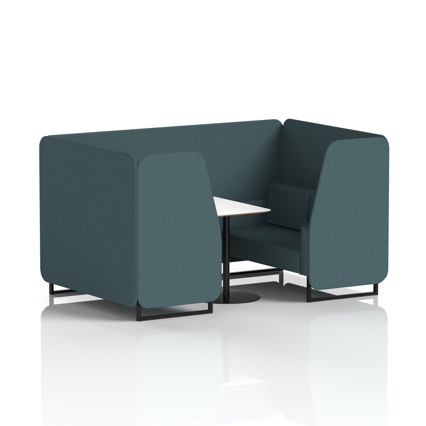 Brixworth Booth With White Table In Single Tone (Part 1)