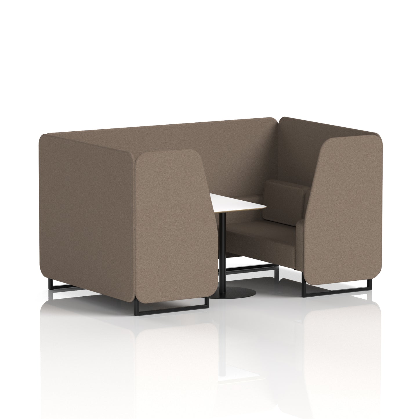 Brixworth Booth With White Table In Single Tone (Part 1)