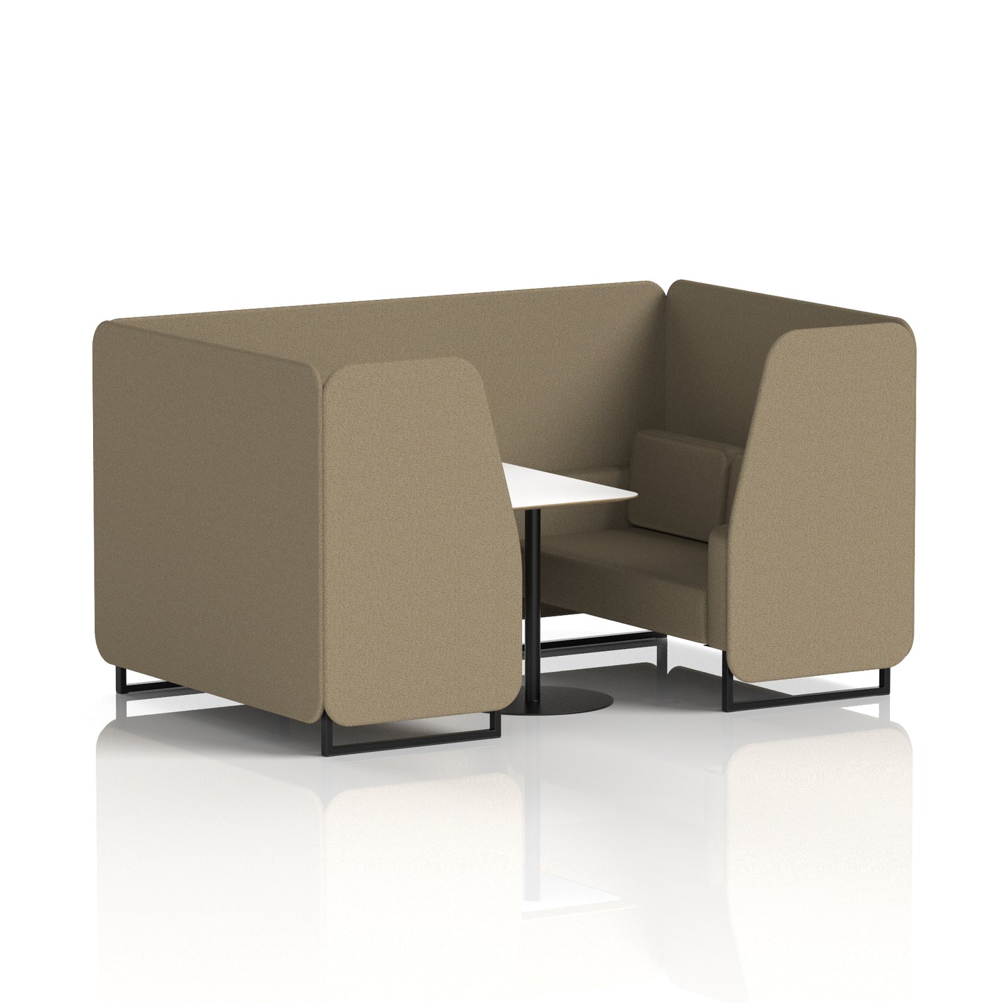 Brixworth Booth With White Table In Single Tone (Part 1)