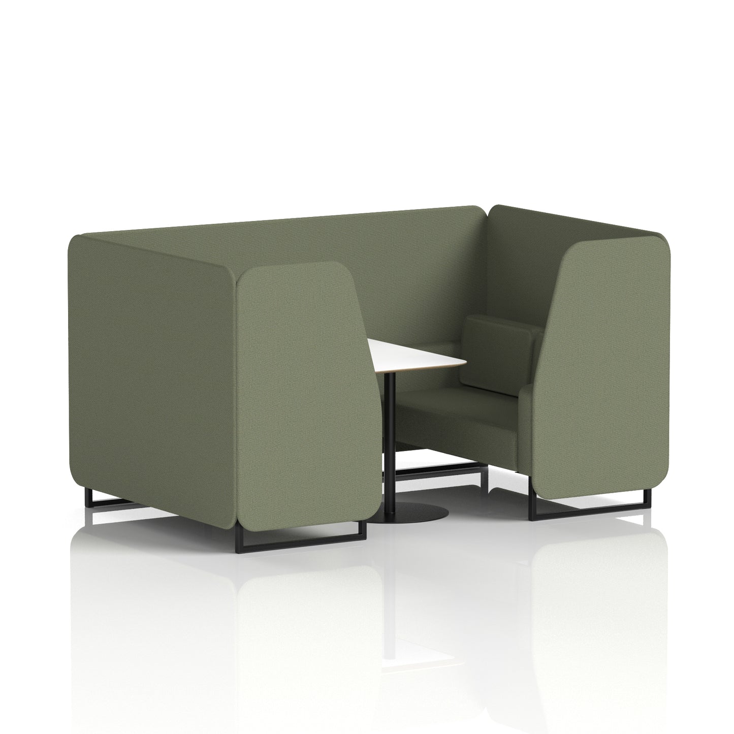 Brixworth Booth With White Table In Single Tone (Part 1)