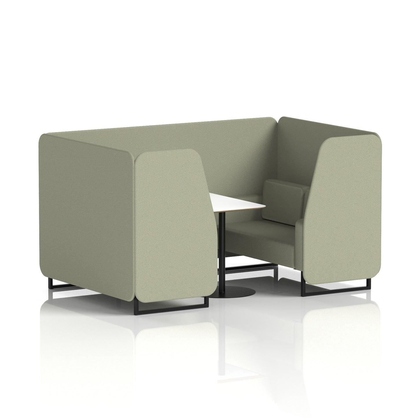 Brixworth Booth With White Table In Single Tone (Part 1)