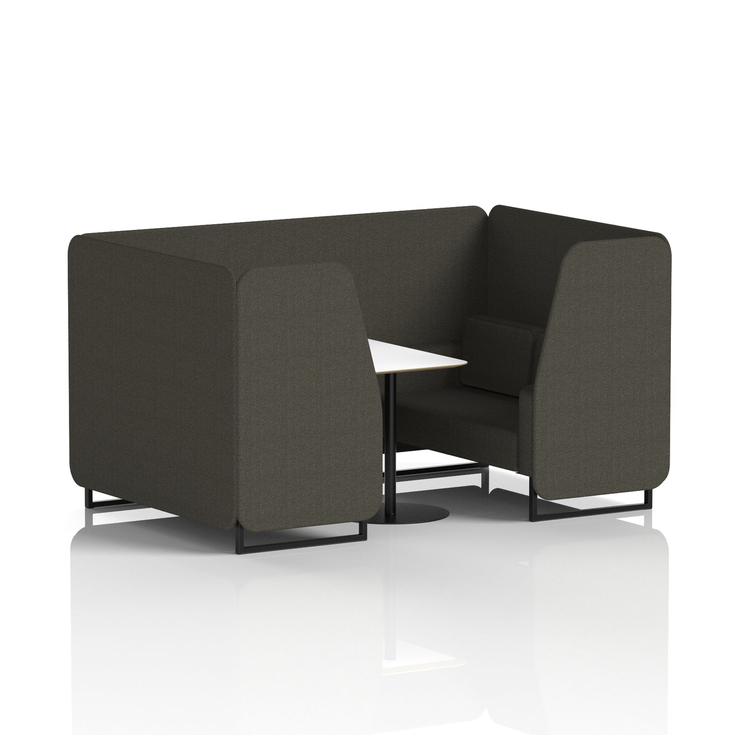 Brixworth Booth With White Table In Single Tone (Part 1)