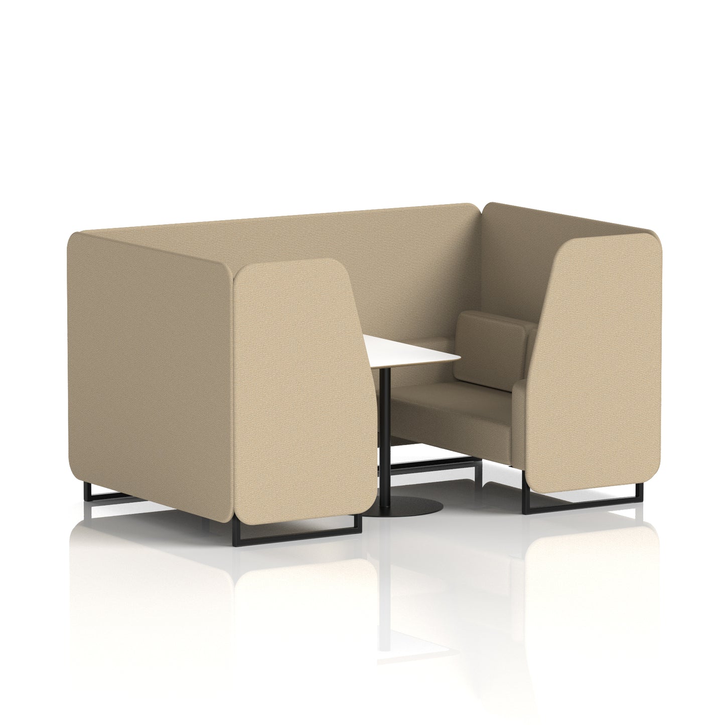 Brixworth Booth With White Table In Single Tone (Part 1)