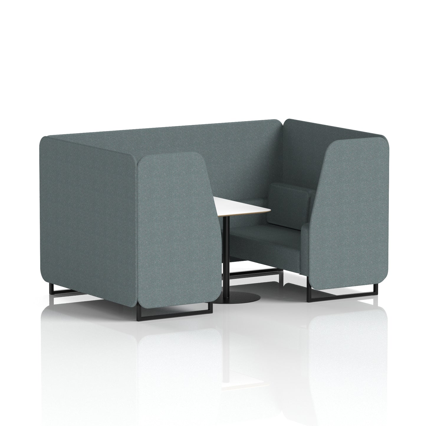 Brixworth Booth With White Table In Single Tone (Part 1)