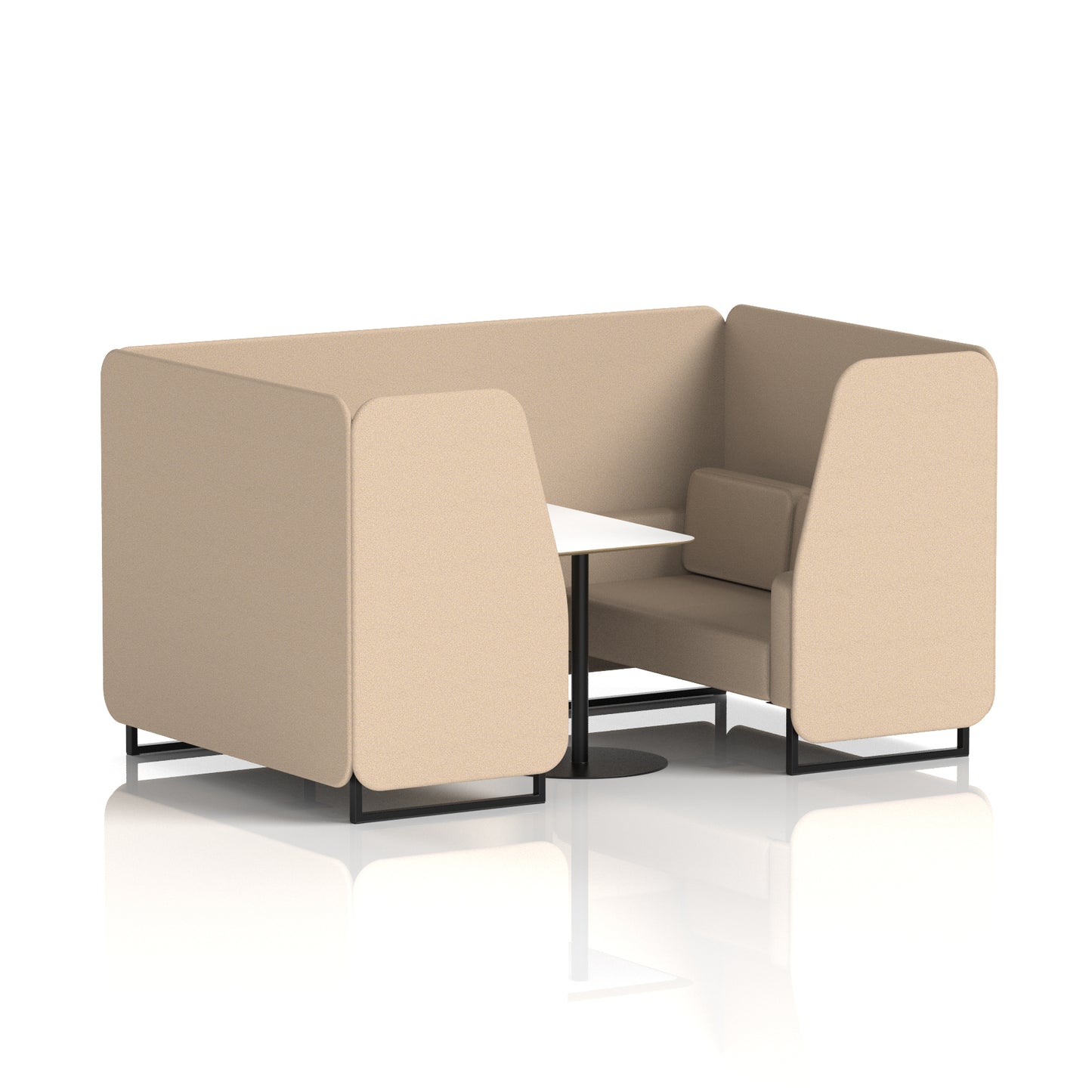 Brixworth Booth With White Table In Single Tone (Part 1)