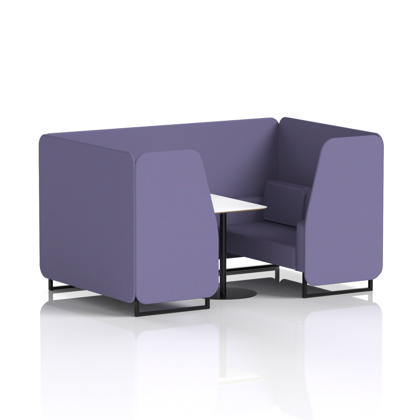 Brixworth Booth With White Table In Single Tone (Part 1)
