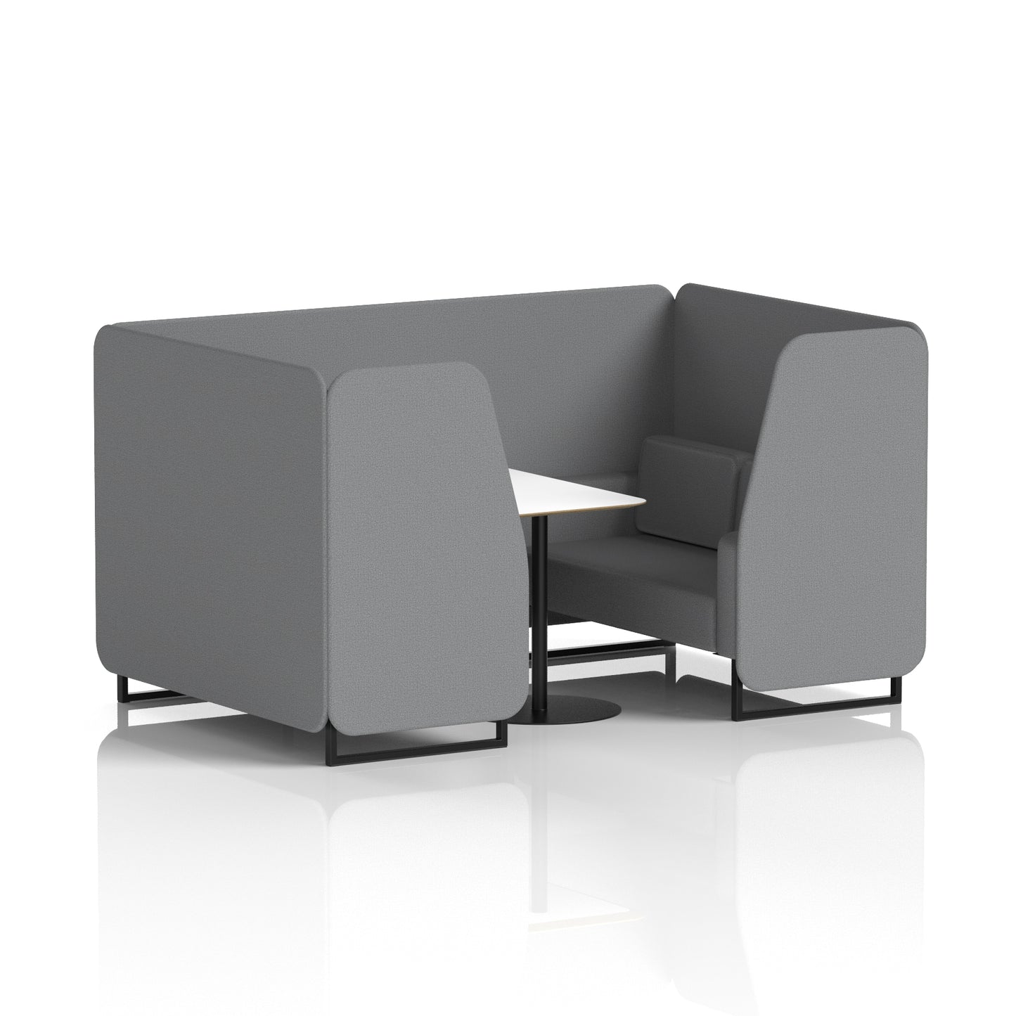Brixworth Booth With White Table In Single Tone (Part 1)