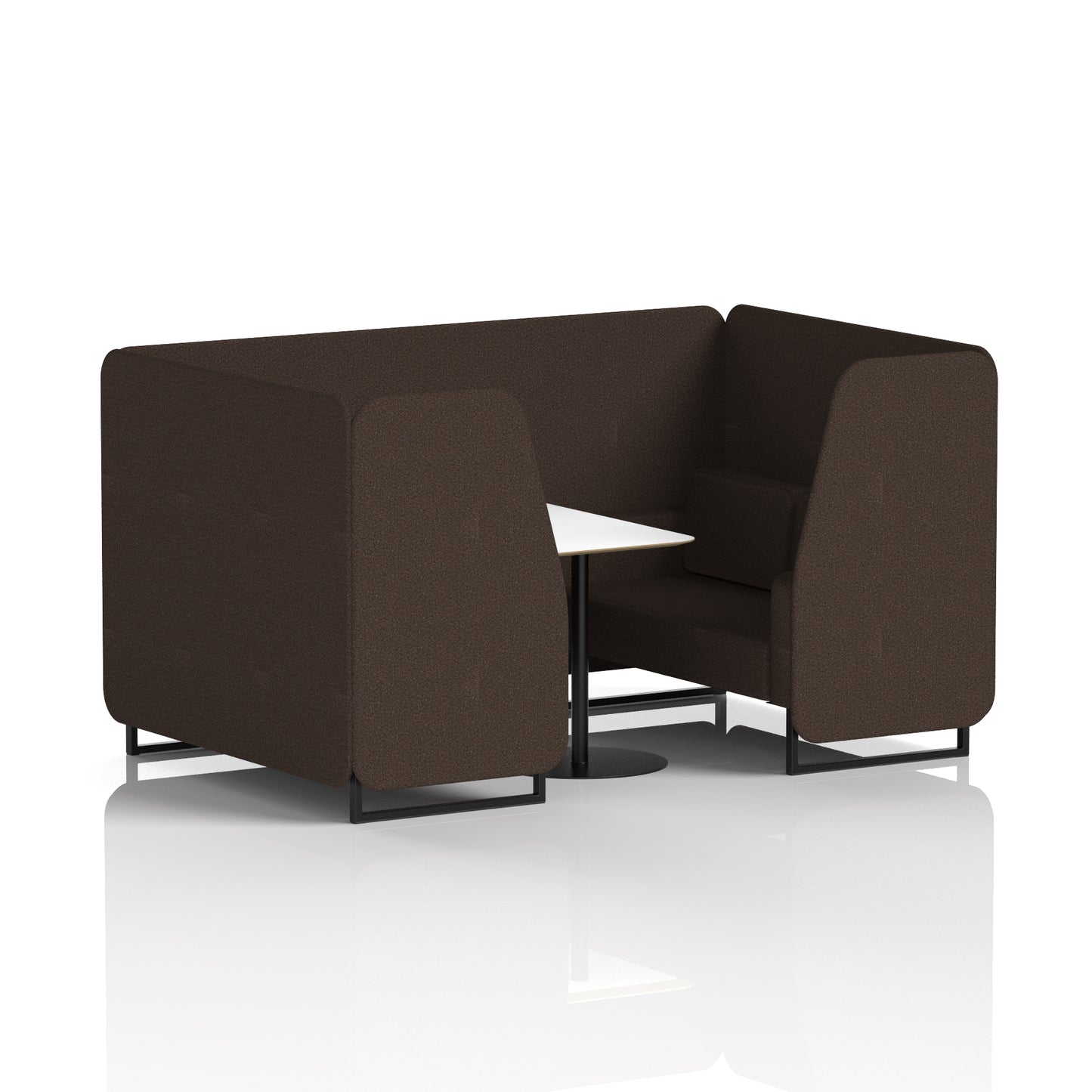 Brixworth Booth With White Table In Single Tone (Part 1)