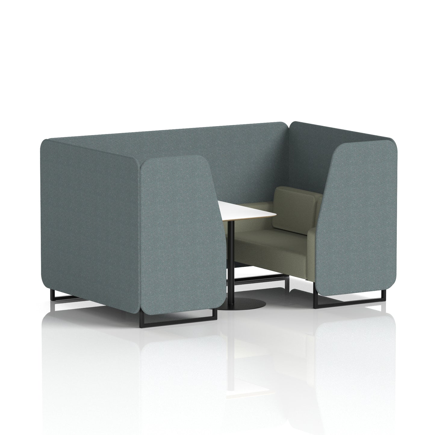 Brixworth Booth With White Table In Two Tone (Part 1)
