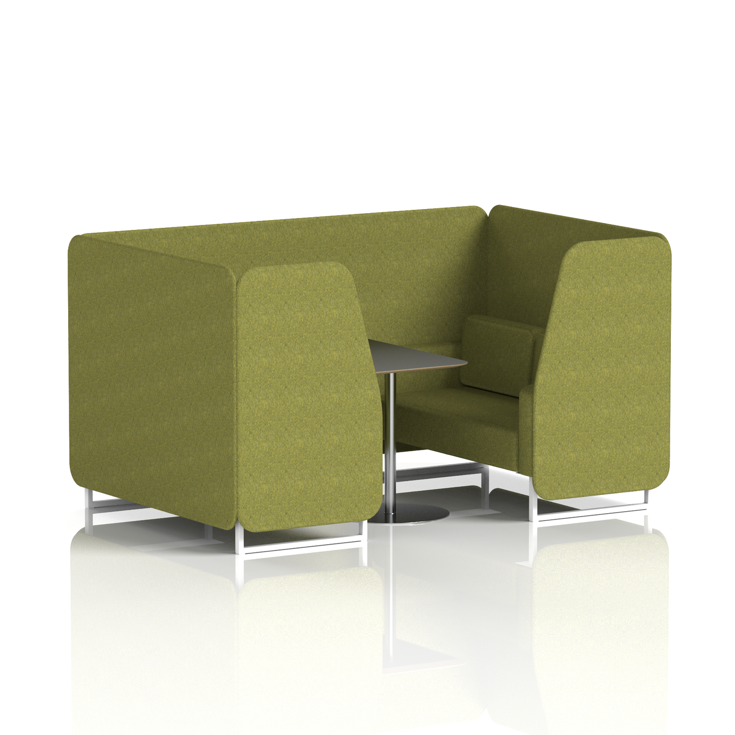 Brixworth Booth With Black Table In Single Tone (Part 1)