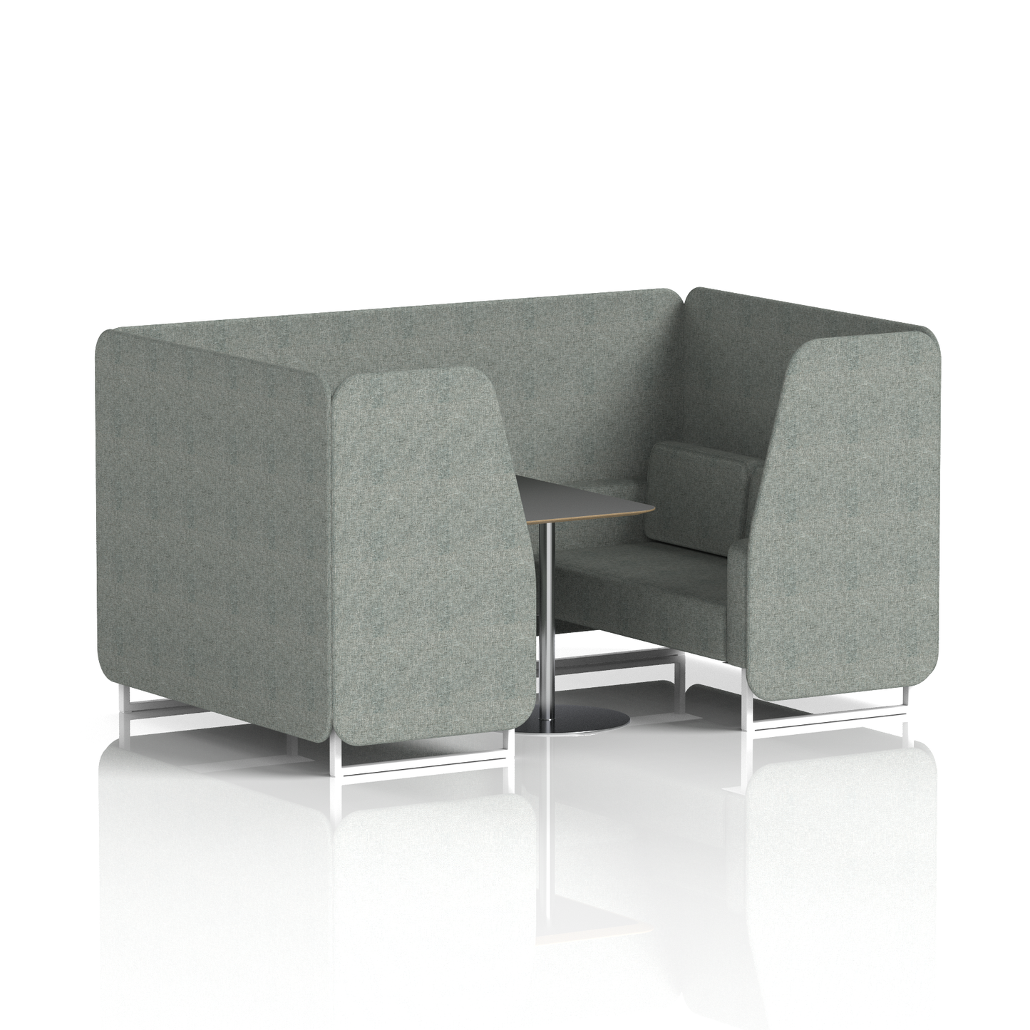 Brixworth Booth With Black Table In Single Tone (Part 1)
