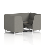 Brixworth Booth With Black Table In Single Tone (Part 2)