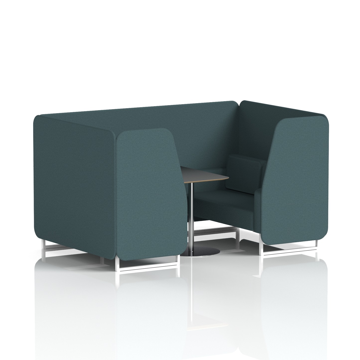 Brixworth Booth With Black Table In Single Tone (Part 2)