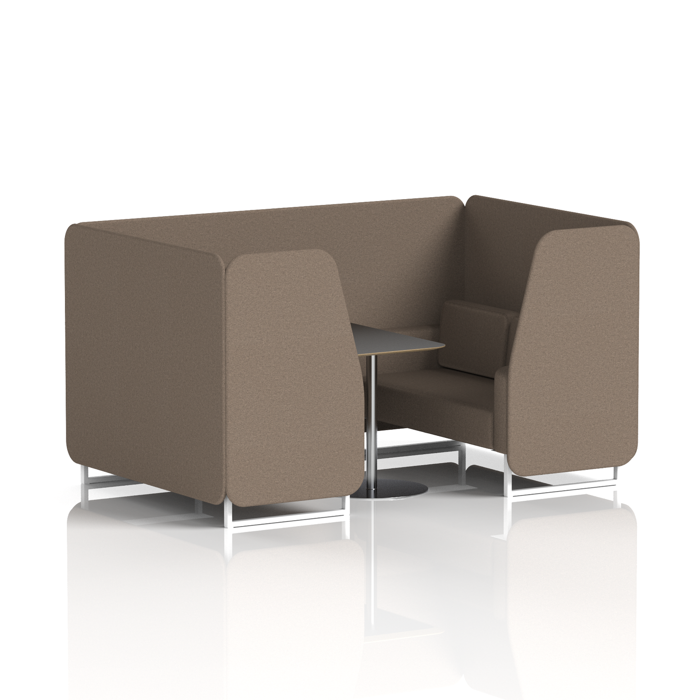 Brixworth Booth With Black Table In Single Tone (Part 2)