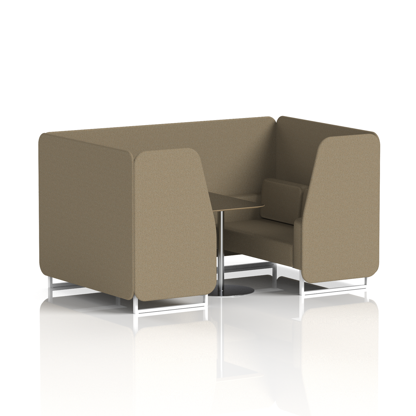 Brixworth Booth With Black Table In Single Tone (Part 2)